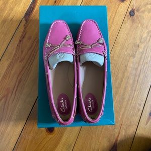 Pink Clark’s Artisan Driving Loafers NEW!